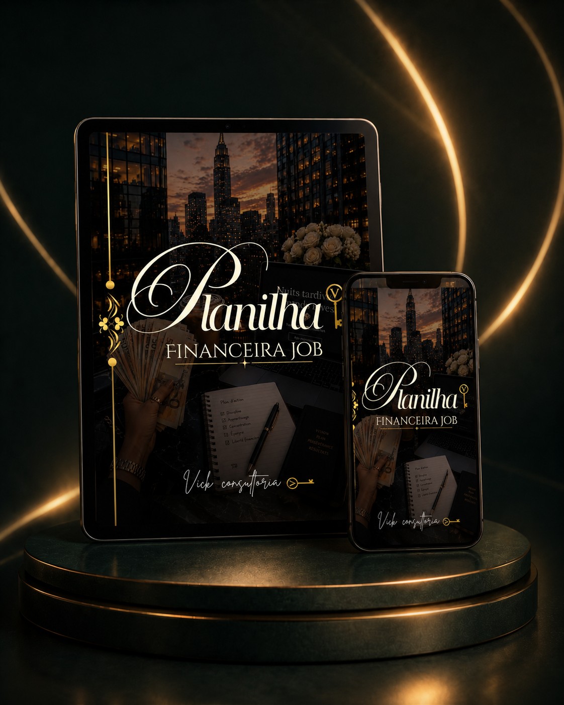 Planilha Financeira — produto digital por Vick Aguiar